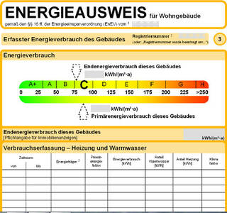 Energieausweis Darstellung